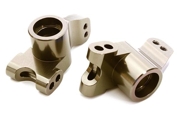 C26742GREY Billet Machined Rear Hub Carriers for HPI 1/10 Jumpshot MT, SC & ST - Image 1