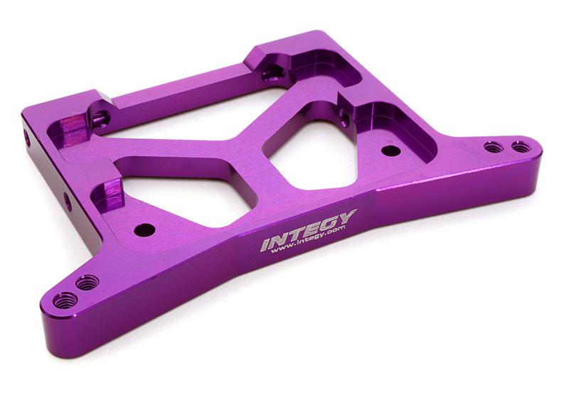 C26745PURPLE Billet Machined Rear Shock Tower for HPI 1/10 Jumpshot MT, SC & ST - Image 1