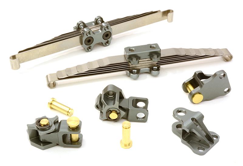 C26761GUN Billet Machined Suspension Conversion Kit for Custom 1/14 Semi-Tractor Truck - Image 1