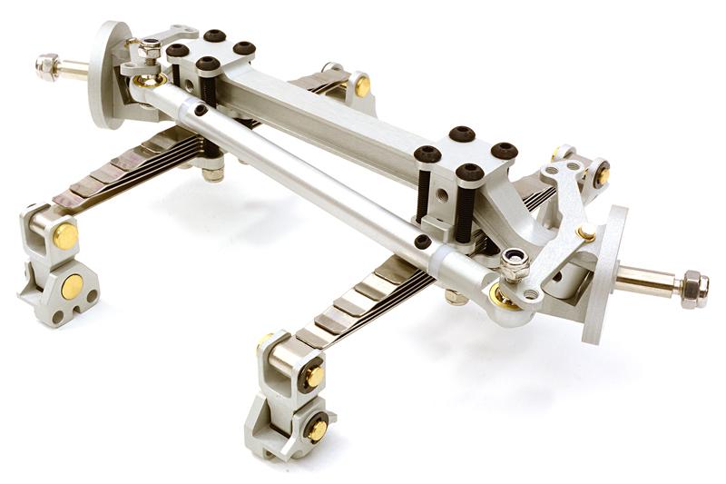 C26770HARD Billet Machined T4 Front Beam w/ Suspension Kit for Custom 1/14 Semi-Tractor - Image 1