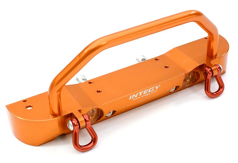 C26842ORANGE Billet Machined Realistic Front Bumper for Axial SCX-10 Crawler w/ 40mm Mount - Image 1