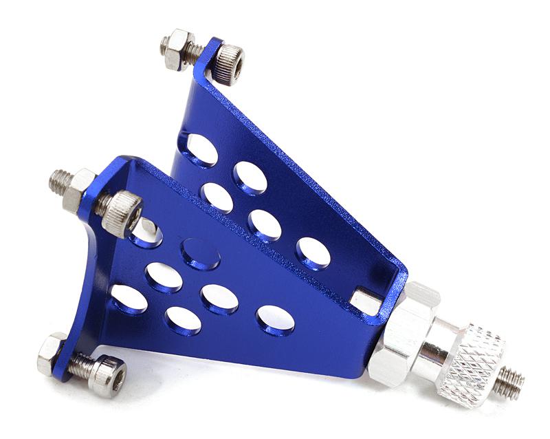 C26844BLUE Machined Alloy Spare Tire Mount w/12mm Hex for 1/10 Scale Rock Crawler - Image 1