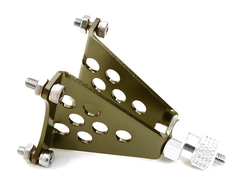 C26844GUN Machined Alloy Spare Tire Mount w/12mm Hex for 1/10 Scale Rock Crawler - Image 1