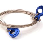 1/10 Model Scale Recovery Winch Cable w/ Hooks for Off-Road Crawler
