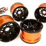 Machined 6 Spoke 2.2 6-Bolt Type Wheels for 1/10 Scale Rock Crawler W=43mm