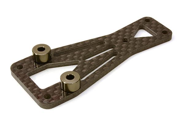 C26871GREY Machined Front Top Chassis Plate for Vaterra Twin Hammers 1.9 Rock Racer - Image 1