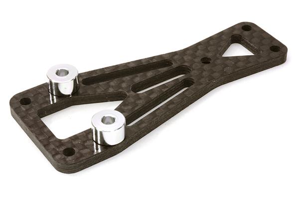 C26871SILVER Machined Front Top Chassis Plate for Vaterra Twin Hammers 1.9 Rock Racer - Image 1