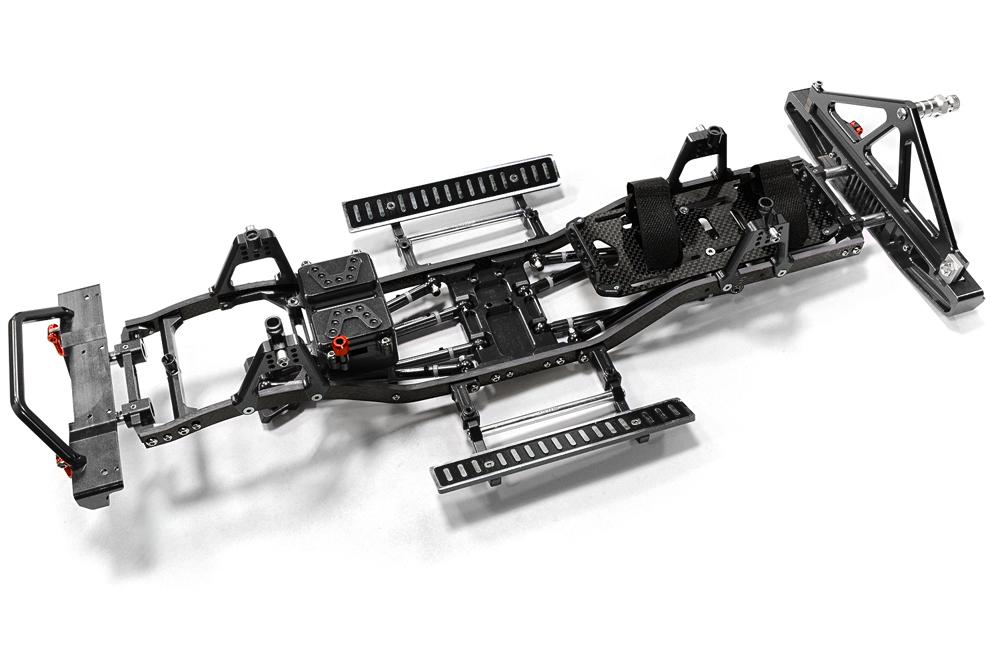 C26937BLACK Composite Ladder Frame Chassis Kit w/ Hop-up Combo for SCX-10, Dingo Honcho Jeep - Image 1
