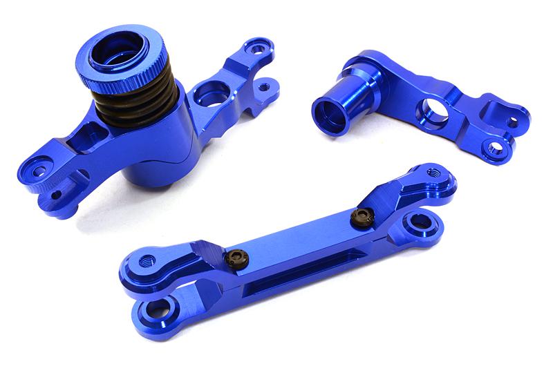 C26944BLUE Billet Machined Steering Bellcrank Set for Traxxas X-Maxx 4X4 7746 - Image 1