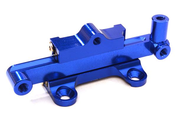 C26957BLUE Billet Machined Steering Rack & Bar for Vaterra Twin Hammers 1.9 Rock Racer - Image 1