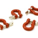 Realistic 1/10 Bow Shackle (4) for Off-Road Trail Rock Crawling