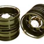 Billet Machined Alloy Rear Dually Wheel Set for Tamiya 1/14 Scale Tractor Trucks
