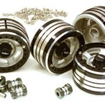 2.2x1.5-in. Machined High Mass Wheel (4) w/14mm Offset Hubs for 1/10 Crawler