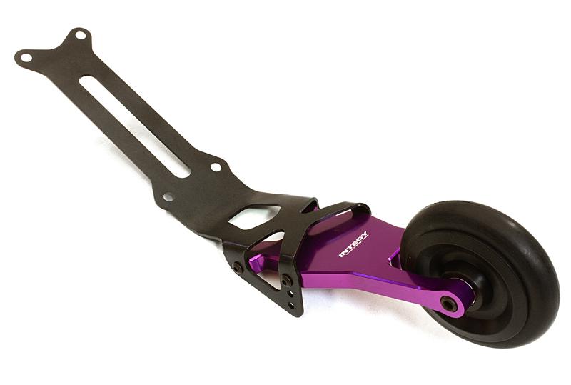 C27054PURPLE Billet Machined Wheelie Bar Kit for Traxxas X-Maxx 4X4 - Image 1