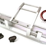 CNC Alloy Front Bumper w/ LED for Tamiya 1/14 King Hauler & Globe Liner