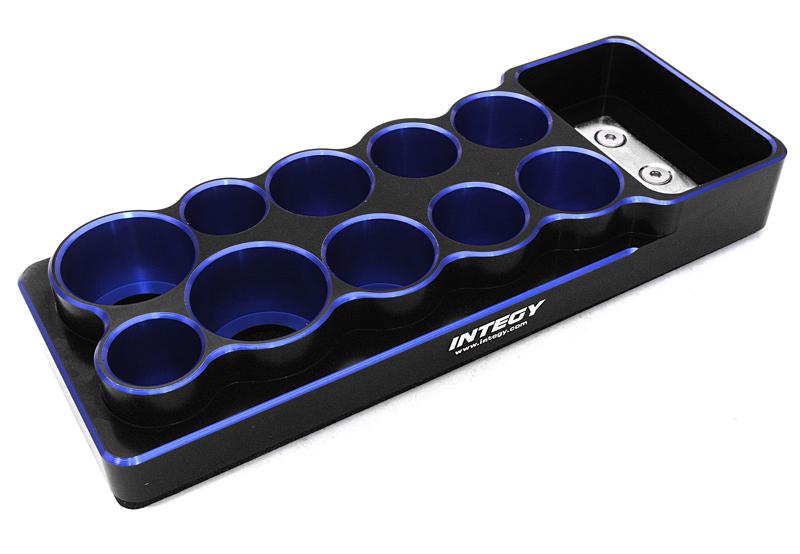 C27122BLUE Universal 10 Slots Tool Base 14, 16, 18 & 22mm w/ Magnetic Tray - Image 1