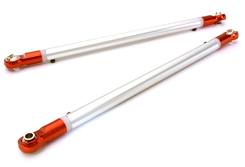 C27173RED Machined Alloy Rear Upper 140mm Suspension Linkage (2) for Axial SCX10 II - Image 1