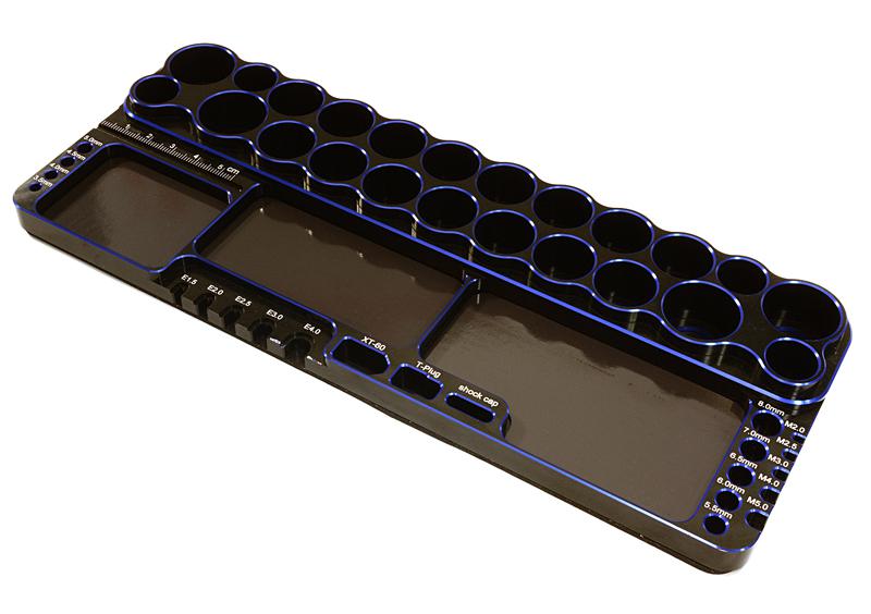 C27178BLUE Universal Workbench Organizer 250x98x19mm Workstation Tray - Image 1