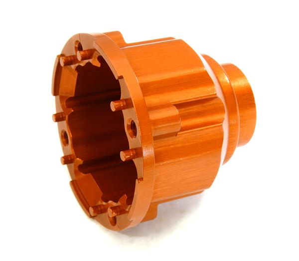 C27196ORANGE Billet Machined Differential Carrier Outer Case Housing for Traxxas X-Maxx 4X4 - Image 1
