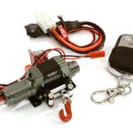 T10 Realistic High Torque Mega Winch w/ Remote for Scale Rock Crawler 1/10 Size