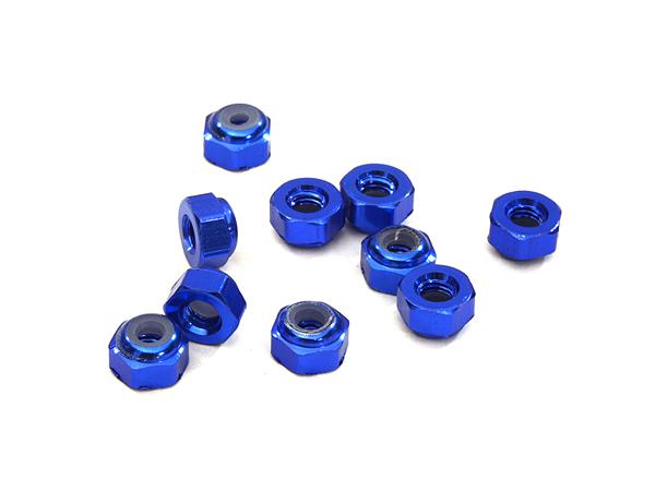 C27280BLUE Aluminum 3mm Lock Nut M3 Size (10Pcs) - Image 1