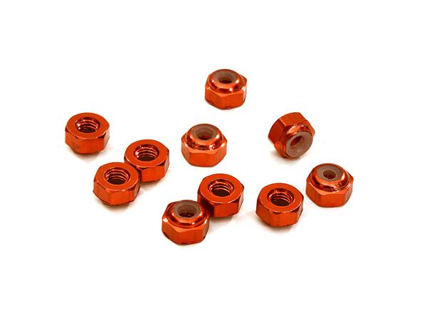 C27280RED Aluminum 3mm Lock Nut M3 Size (10Pcs) - Image 1