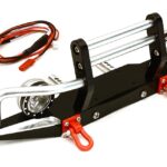 Billet Machined Alloy Front Bumper w/ LED(2) for Axial 1/10 SCX10 II 43mm Mount