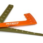Aluminum Alloy Ruler, Ride Height 1.5-to-7mm & Camber Gauge for 1/10 Drift & TC