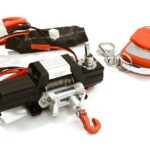 Billet Machined T8 Realistic Mega Winch w/ Remote for Scale Crawler 1/10 Size