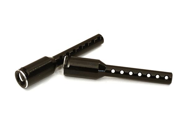 C27291BLACK Billet Machined Alloy 5.5mm Size Body Post Extenders +45mm - Image 1