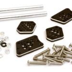 Billet Machined Adjustable Shock Mount Plate (4) for Axial 1/10 SCX10 II