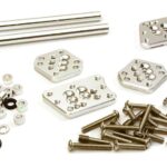 Billet Machined Adjustable Shock Mount Plate (4) for Axial 1/10 SCX10 II