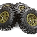 Composite Dual 6 Spoke Off-Road 1.9 Size Wheel & Tire (4) (O.D.=110mm)