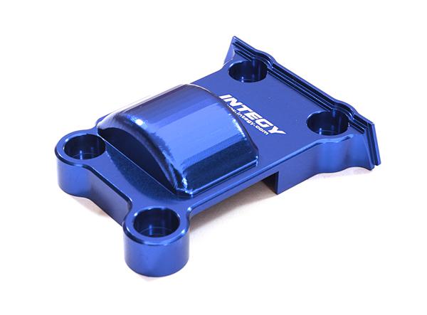 C27465BLUE Billet Machined Rear Lower Gear Cover for Traxxas (7787) X-Maxx 4X4 - Image 1