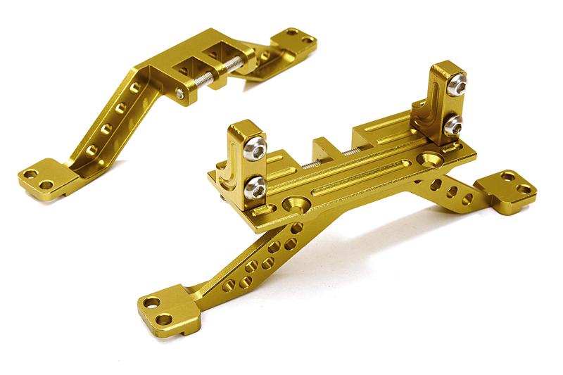 C27652GOLD 4-Link Type Rear & Front Roll Mount w/Servo Mount for Axial SCX-10 Scale Crawler - Image 1