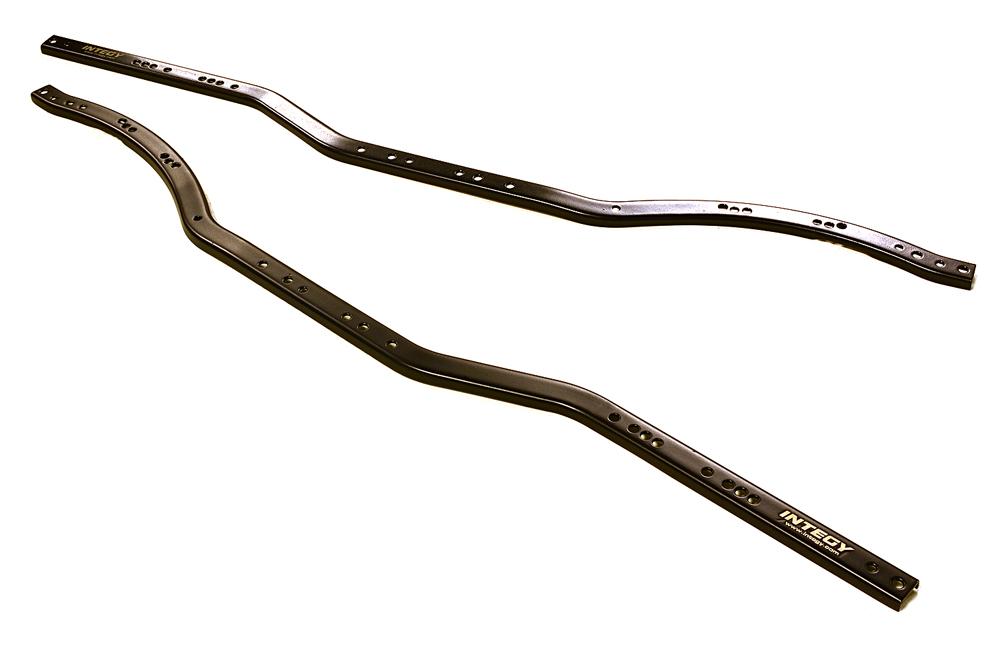 C27654BLACK HD Metal Replacement Chassis Rail Set (2) for Axial 1/10 SCX-10 Rock Crawler - Image 1