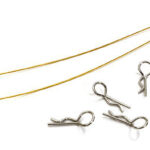 Secured Body Clip (4) with 120mm Retainer Link for 1/10 On-Road