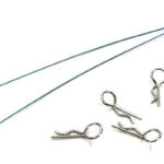 Secured Body Clip (4) with 160mm Retainer Link for 1/10 Stampede & Rustler