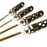 Precision Tool #1 #2 Phillips Head (4) Driver Set with Shank OD (3.5-to-5.8mm)