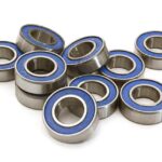 Low Friction Blue Rubber Sealed Ball Bearings (10) 8x16x5mm for RC Vehicles