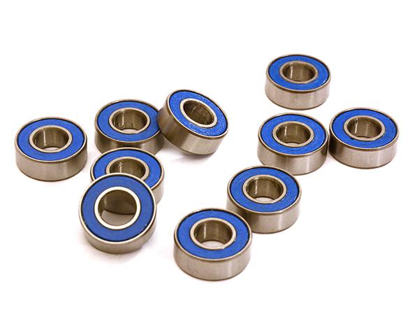 C27881 Low Friction Blue Rubber Sealed Ball Bearings (10) 5x11x4mm for RC Vehicles - Image 1