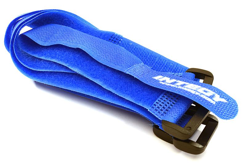 C27936BLUE 20x250mm Battery Strap (4) for RC Car, Boat, Helicopter & Airplane - Image 1