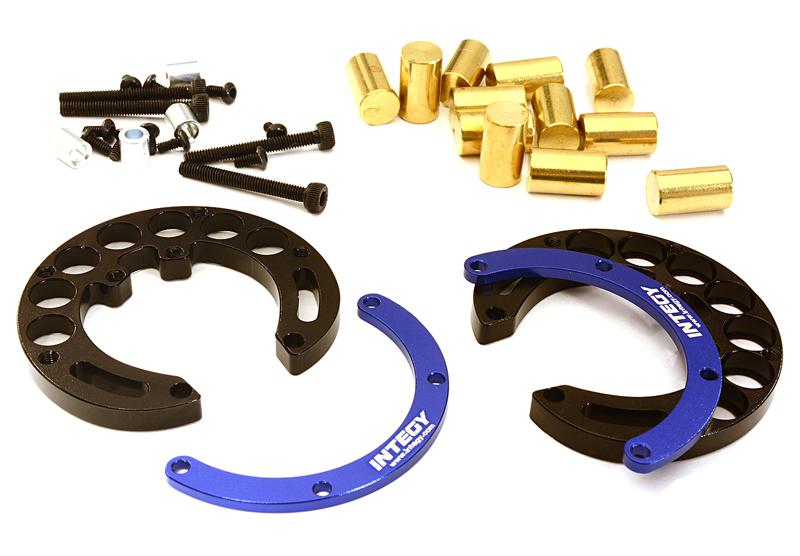 C27939BLUE Portal Axle Counterweight Add-On (2) for Traxxas TRX-4 Scale & Trail Crawler - Image 1