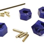 12mm Blue Hex Wheel Hubs 7mm Thick for 1/10 RC Drift, Axial, Tamiya
