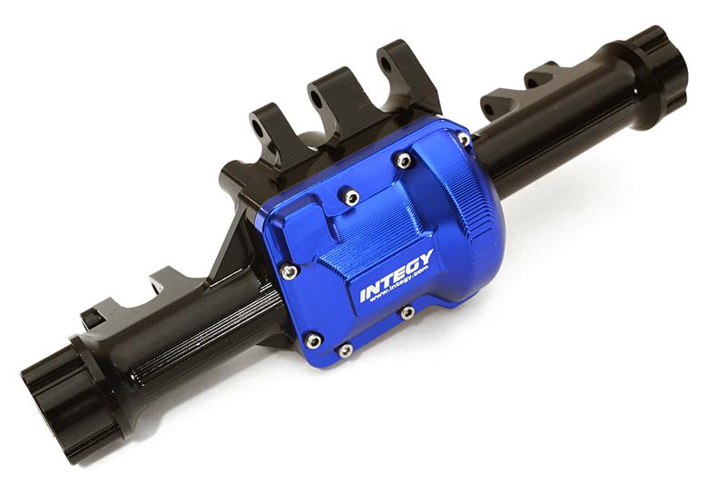 C28002BLUE Billet Machined Rear Axle Housing for Traxxas TRX-4 Scale & Trail Crawler - Image 1