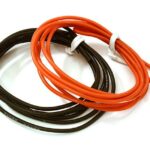 Flexible 22 AWG Gauge Silicone Wire 1m Set, 39in Black 39in Red