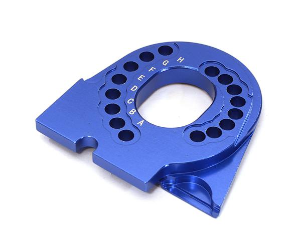 C28020BLUE Billet Machined Motor Mounting Plate for Traxxas TRX-4 Scale & Trail Crawler - Image 1