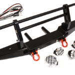 Realistic Front Alloy Bumper w/ LED for Traxxas TRX-4 w/ 43mm Mount