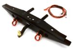 Black Realistic Alloy Rear Bumper with LED for Traxxas TRX-4 with 43mm Mount