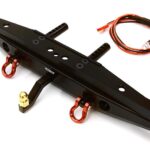 Black Realistic Alloy Rear Bumper with LED for Traxxas TRX-4 with 43mm Mount